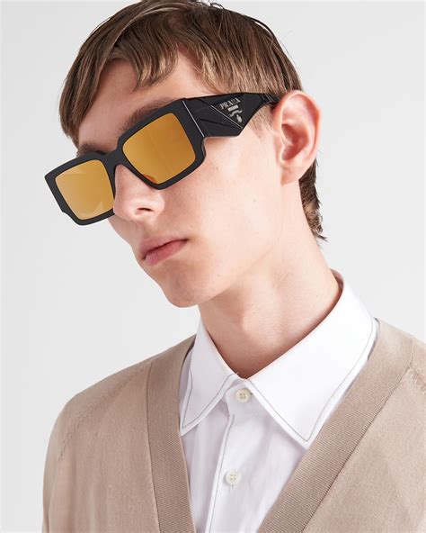 Mirrored Gold Lenses Exclusive To Prada Sunglasses 